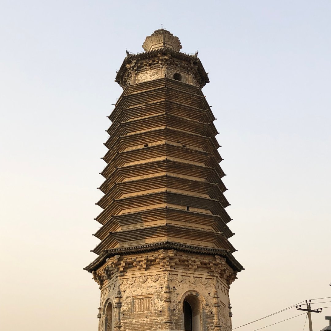 A scenic view of Baoding Xigang Pagoda