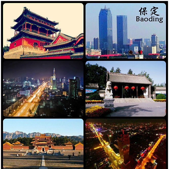 A scenic view of Baoding Xigang Pagoda