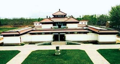 A scenic view of Baoding Yan Xiadu Ruins