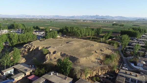 A scenic view of Baoding Yan Xiadu Ruins