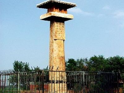 A scenic view of Baoding Yicihui Stone Pillar