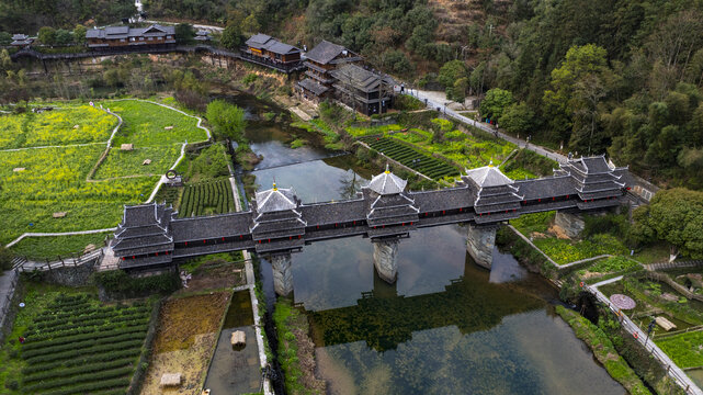 A scenic view of Baoding Yongji Bridge Zhuozhou