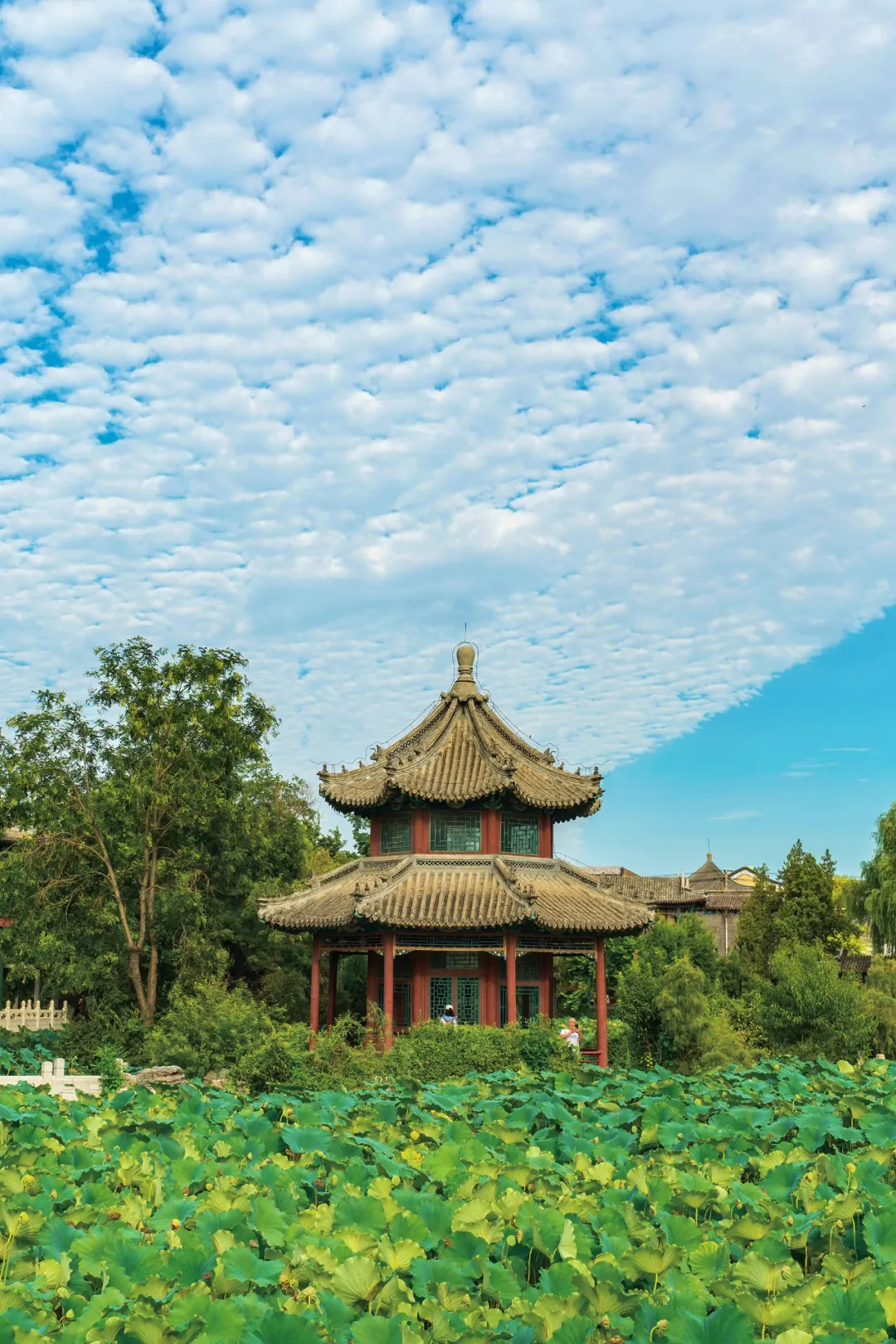 A scenic view of Baoding Zhang Rou Tomb