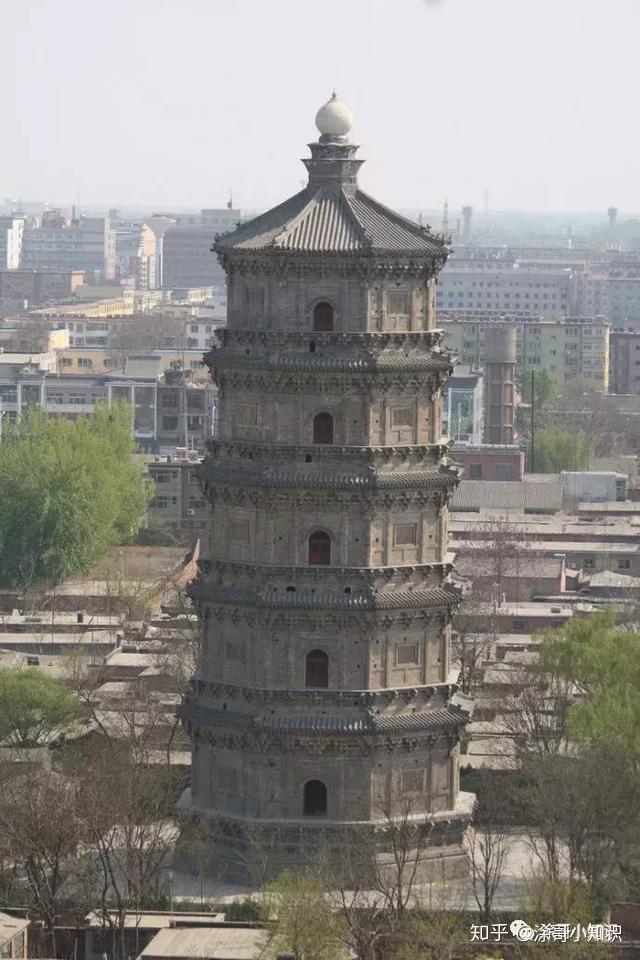 A scenic view of Baoding Zhuozhou Twin Pagodas