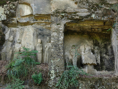 A scenic view of Baoji Cishan Temple Grottoes