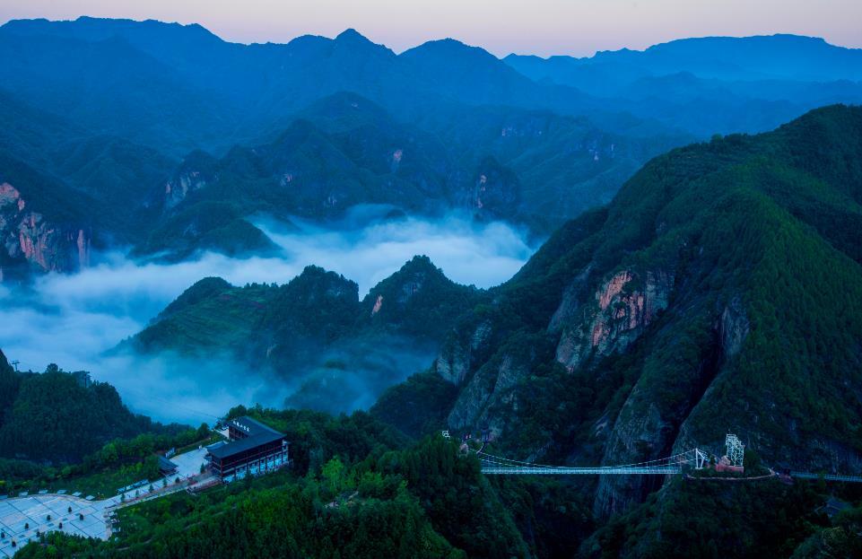 A scenic view of Baoji Fenghuangshan Site