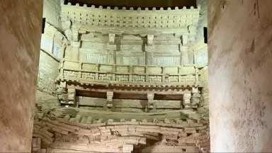 A scenic view of Baoji Li Maozhen Tomb