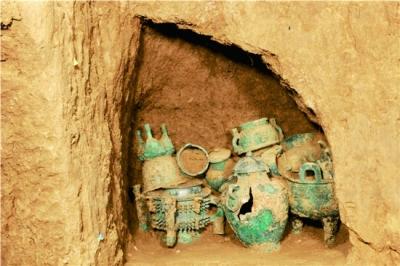 A scenic view of Baoji Qin Gong Tombs