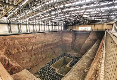 A scenic view of Baoji Qin Gong Tombs