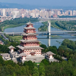 A scenic view of Baoji Qin Yongcheng Site