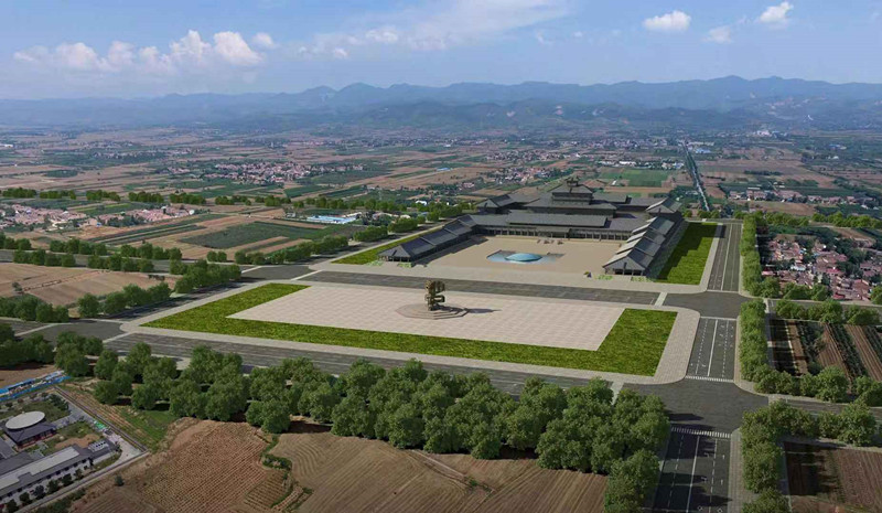 A scenic view of Baoji Qin Yongcheng Site