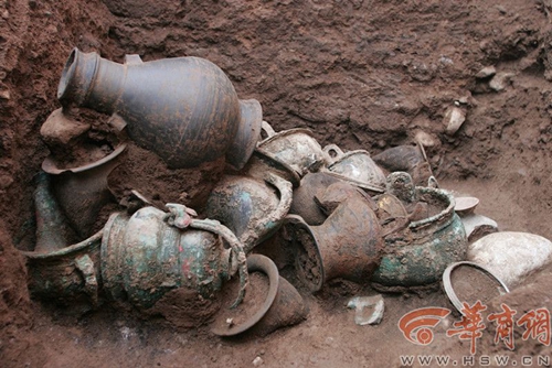 A scenic view of Baoji Shiluoluoshan Site