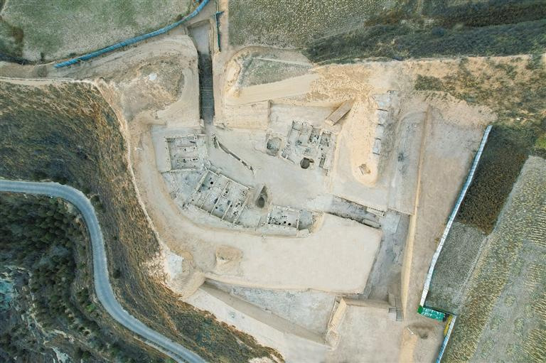 A scenic view of Baoji Shuigou Site