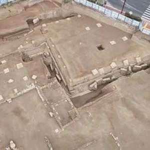 A scenic view of Baoji Sui Renshou Tang Jiucheng Palace Site