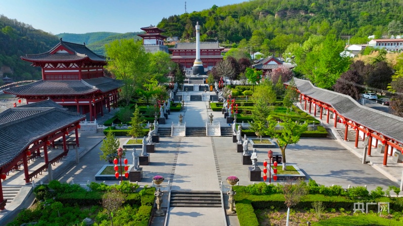 A scenic view of Baoji Sui Renshou Tang Jiucheng Palace Site