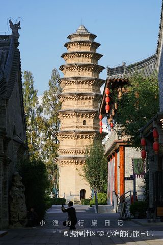 A scenic view of Baoji Taiping Temple Pagoda