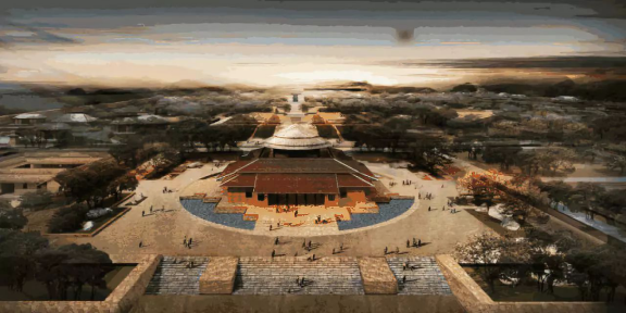 A scenic view of Baoji Yangjiacun Site