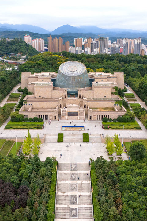 A scenic view of Baoji Zhaojiatai Site