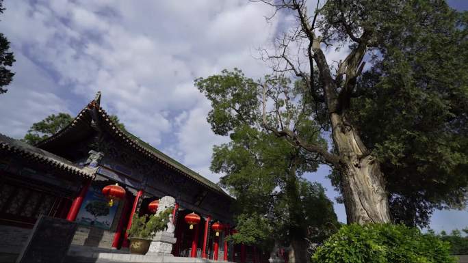 A scenic view of Baoji Zhou Gong Temple