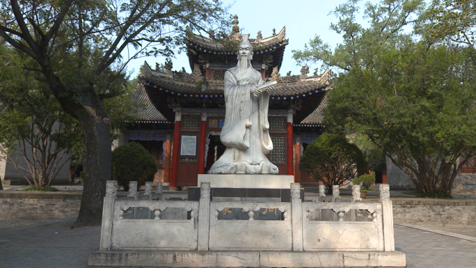 A scenic view of Baoji Zhou Gong Temple