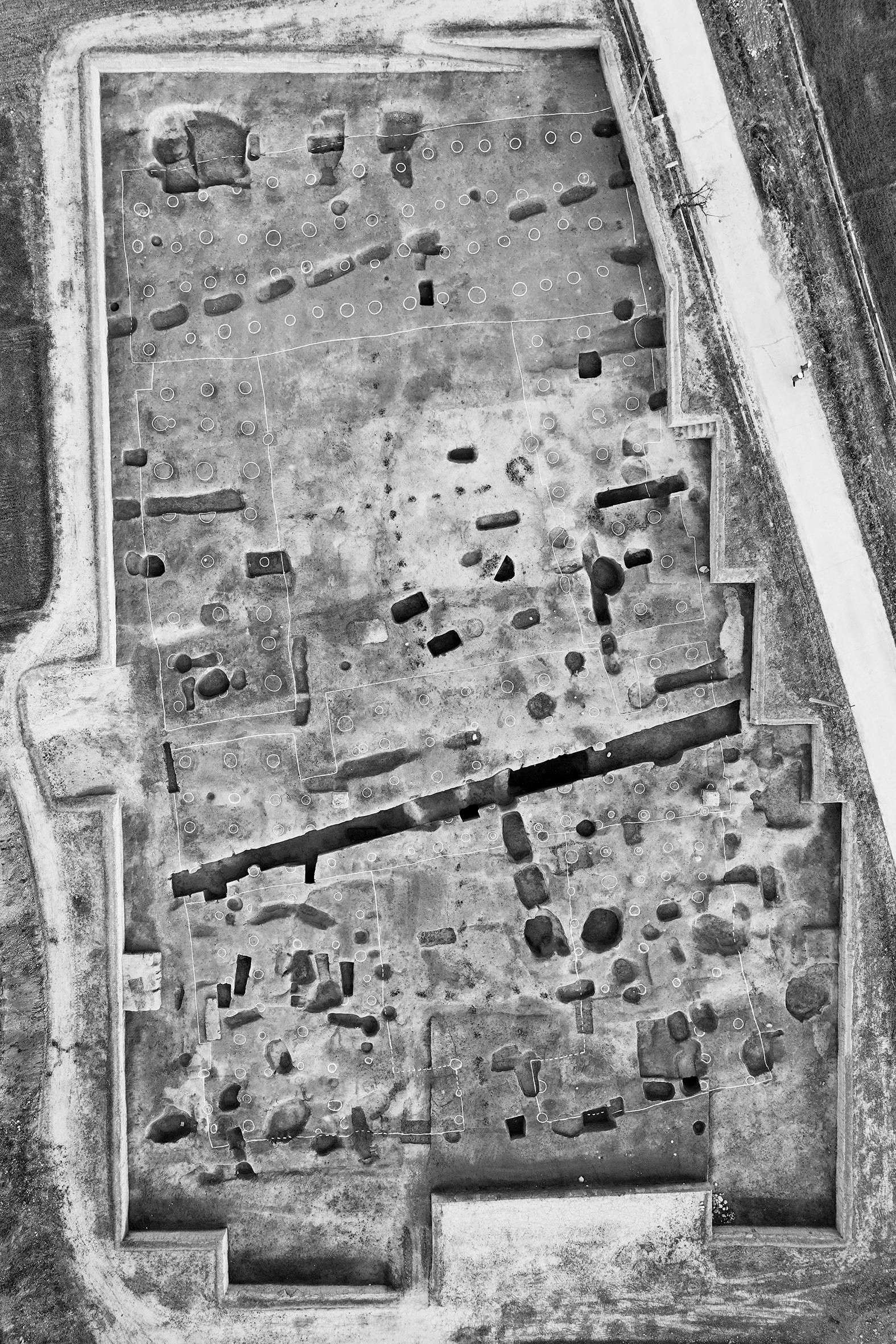 A scenic view of Baoji Zhouyuan Site