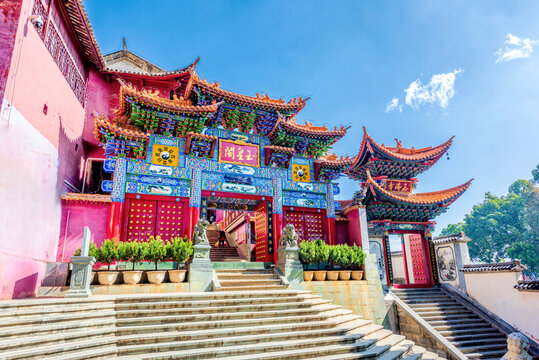 A scenic view of Baoshan Yuhuangge