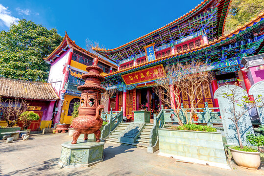 A scenic view of Baoshan Yuhuangge