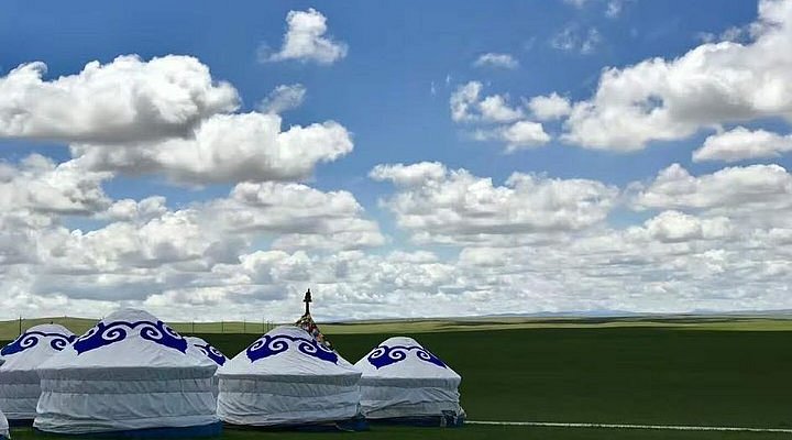 A scenic view of Baotou Bailingmiaoqiyijiuzhi