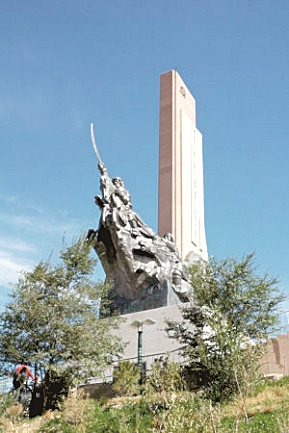A scenic view of Baotou Bailingmiaoqiyijiuzhi