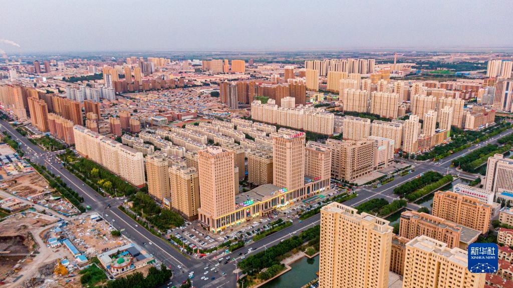 A scenic view of Bayannur Xinhureguchengzhi