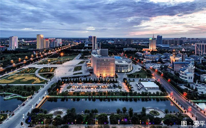A scenic view of Bayannur Xinhureguchengzhi