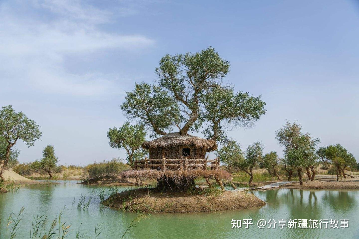 A scenic view of Bayingolin Kuona Xiehaier Gucheng Yizhi