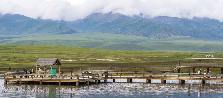 A scenic view of Bayingolin Lancheng Yizhi