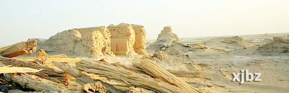 A scenic view of Bayingolin Lancheng Yizhi