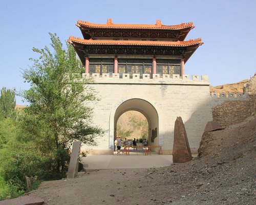 A scenic view of Bayingolin Luobupo Nan Gucheng Yizhi