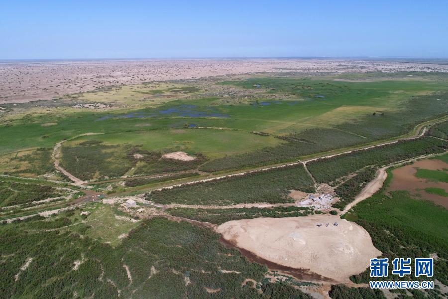 A scenic view of Bayingolin Zhuoerkute Gucheng Yizhi