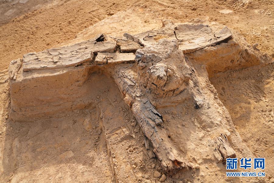 A scenic view of Bayingolin Zhuoerkute Gucheng Yizhi