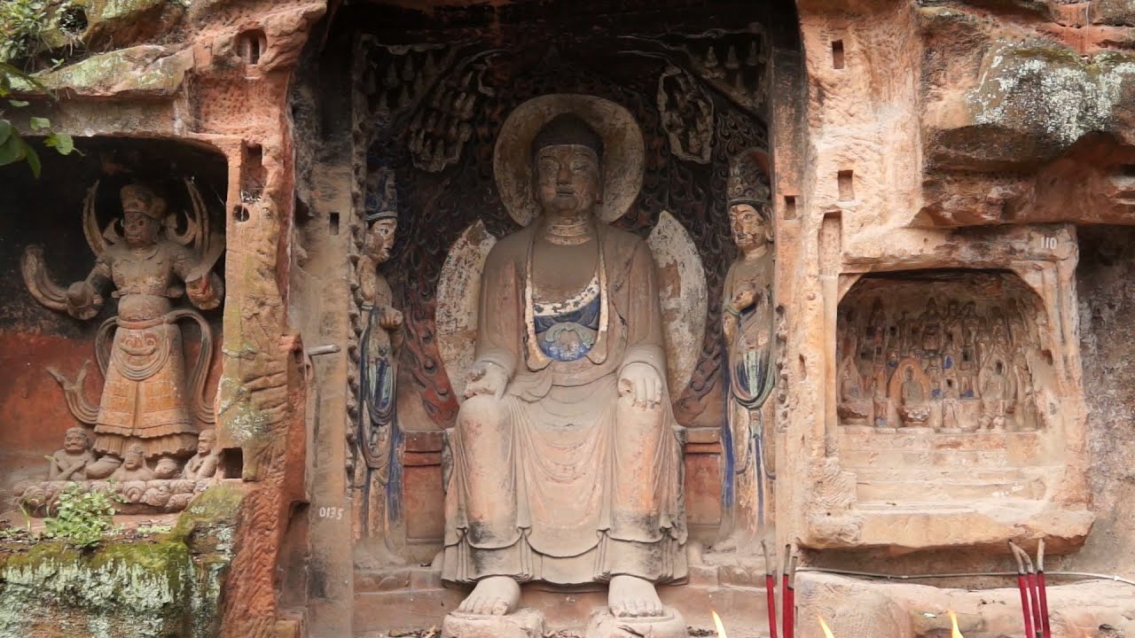 A scenic view of Bazhong Tongjiang Qianfoyan Shiku