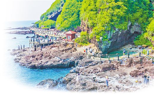 A scenic view of Beihai Caoxiecun Yizhi