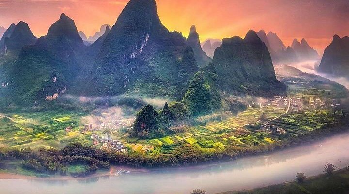 A scenic view of Beihai Dashige