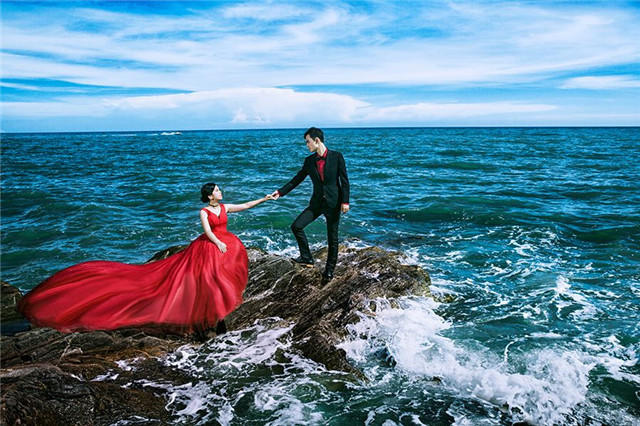 A scenic view of Beihai Huiaiqiao