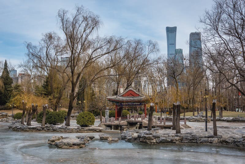 A scenic view of Beijing Chaoyang Ritan
