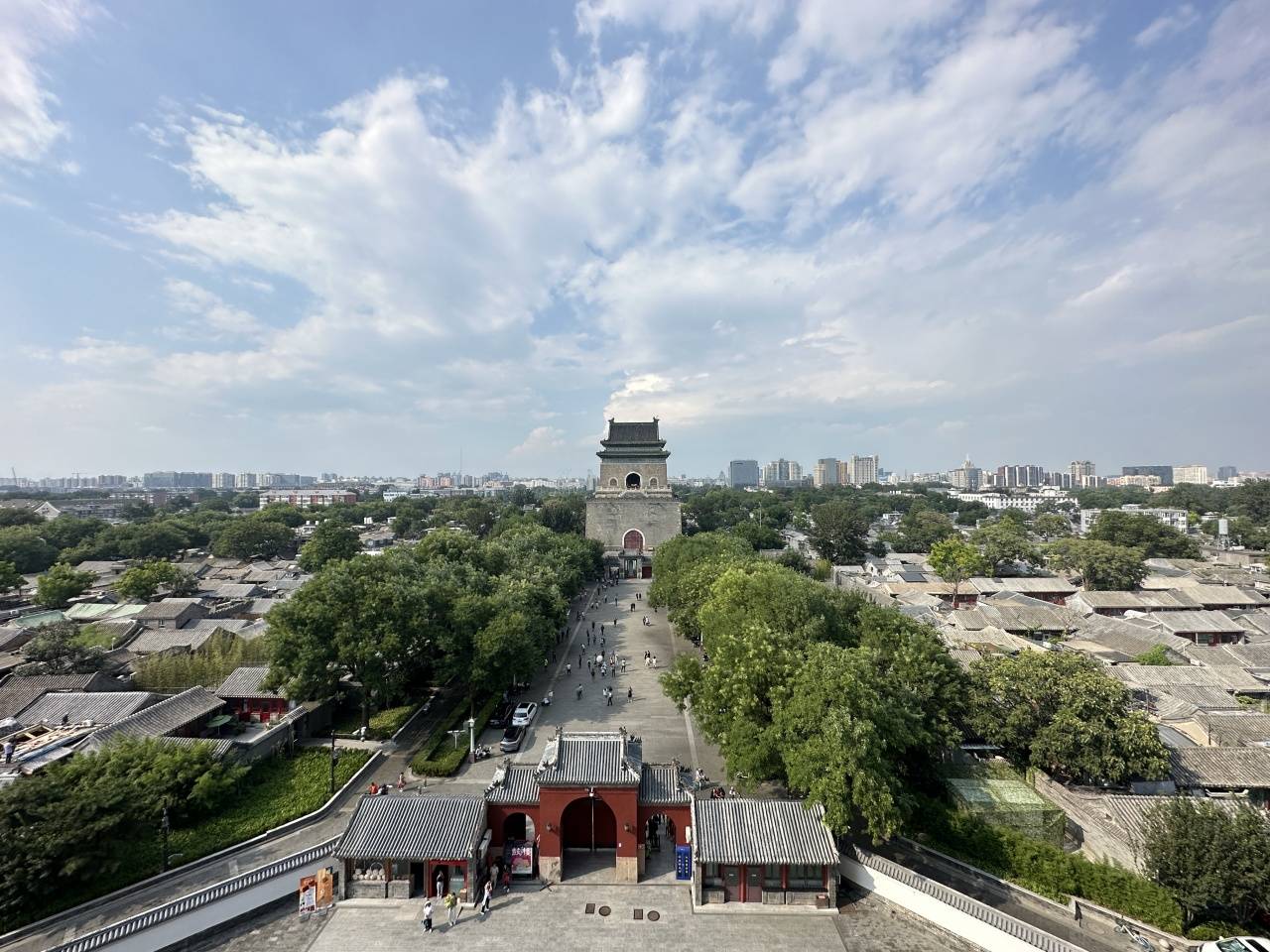 A scenic view of Beijing Dongcheng Gulou Zhonglou
