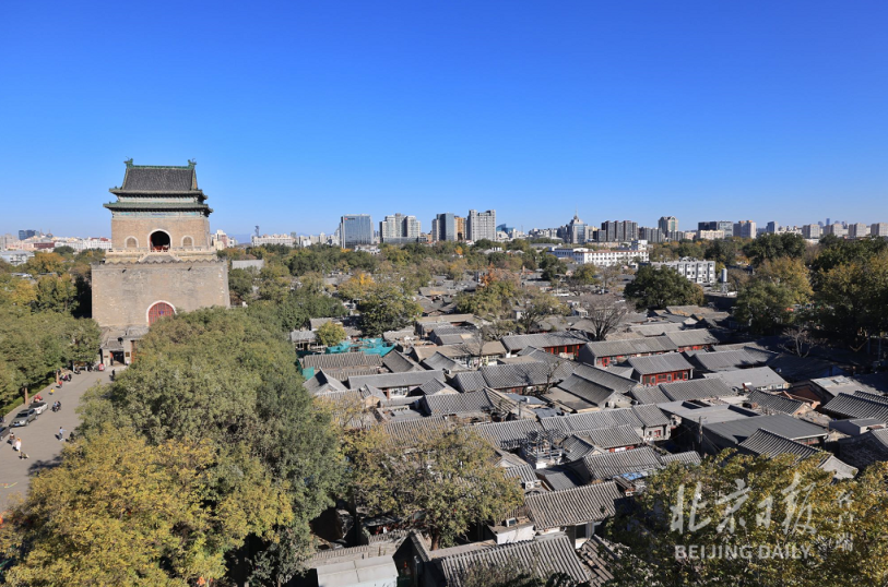 A scenic view of Beijing Dongcheng Gulou Zhonglou