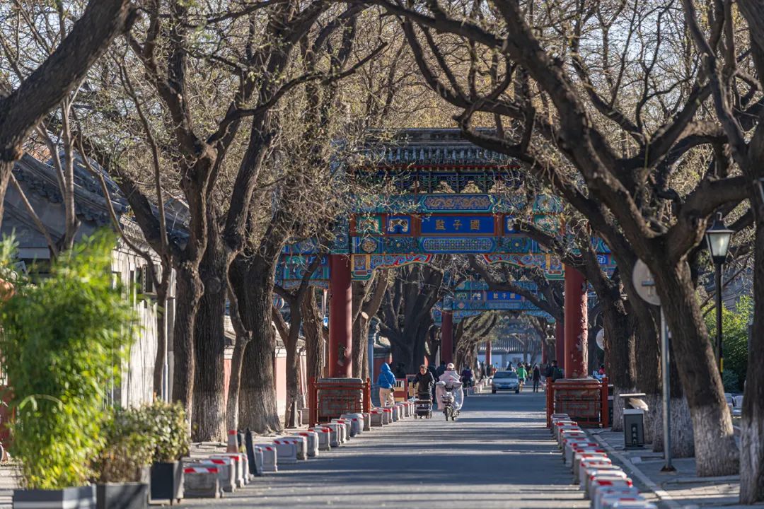 A scenic view of Beijing Dongcheng Guozijian