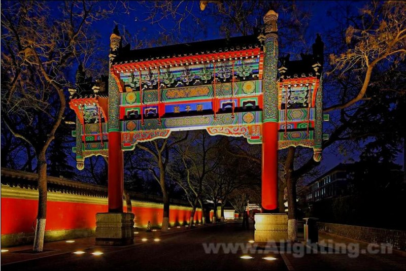 A scenic view of Beijing Dongcheng Guozijian
