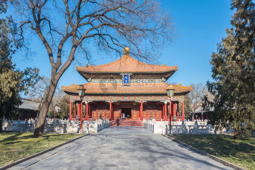 A scenic view of Beijing Dongcheng Guozijian
