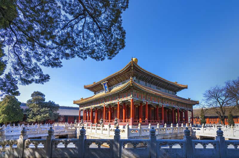 A scenic view of Beijing Dongcheng Kongmiao