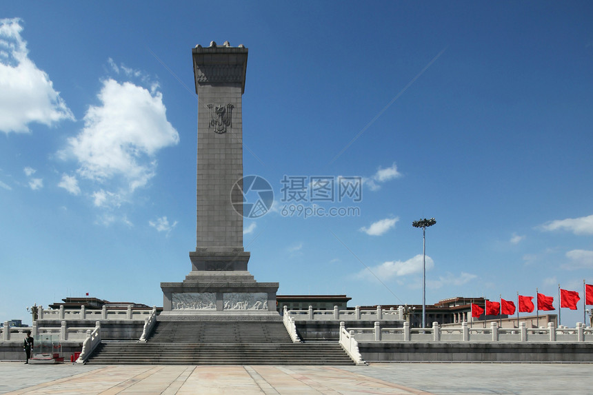 A scenic view of Beijing Dongcheng Renmin Yingxiong Jinianbei