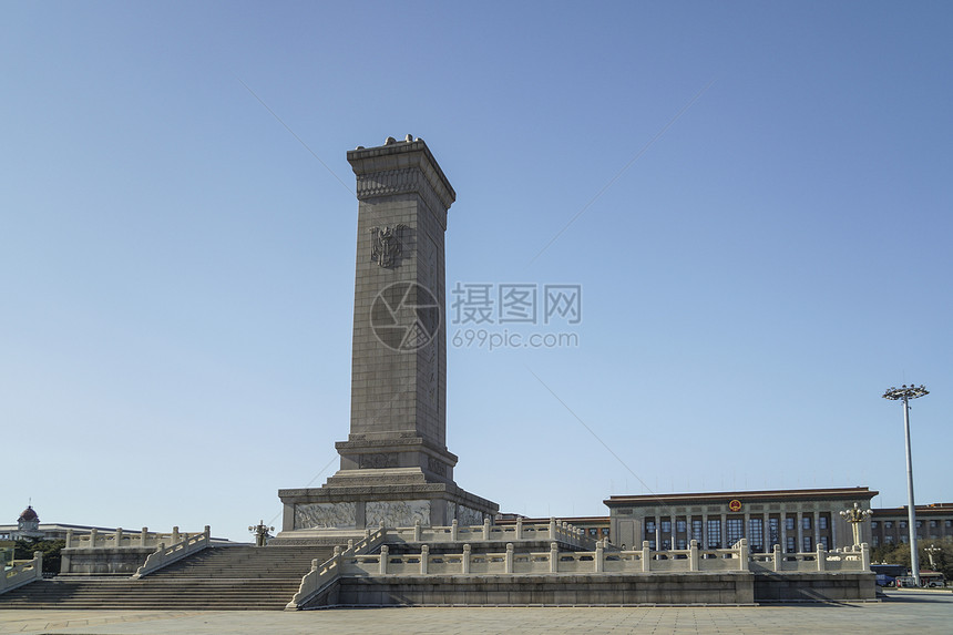 A scenic view of Beijing Dongcheng Renmin Yingxiong Jinianbei